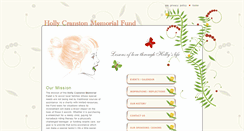 Desktop Screenshot of hollycranstonmemorialfund.org